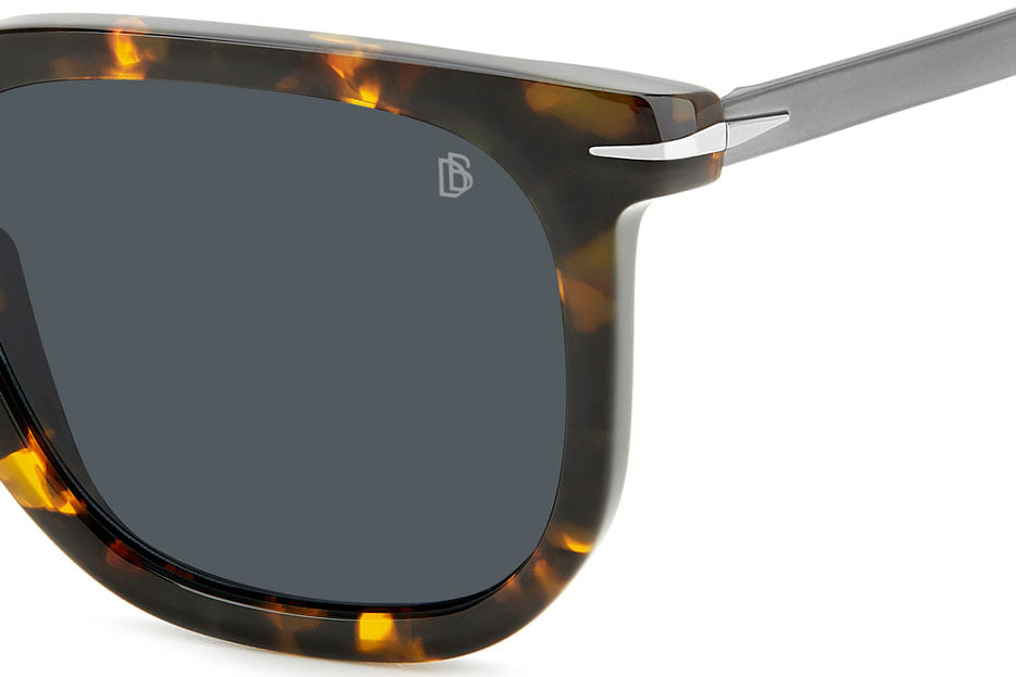 DAVID BECKHAM DB 7119/S 4HUIR Sunglass — Havana frame — view 3