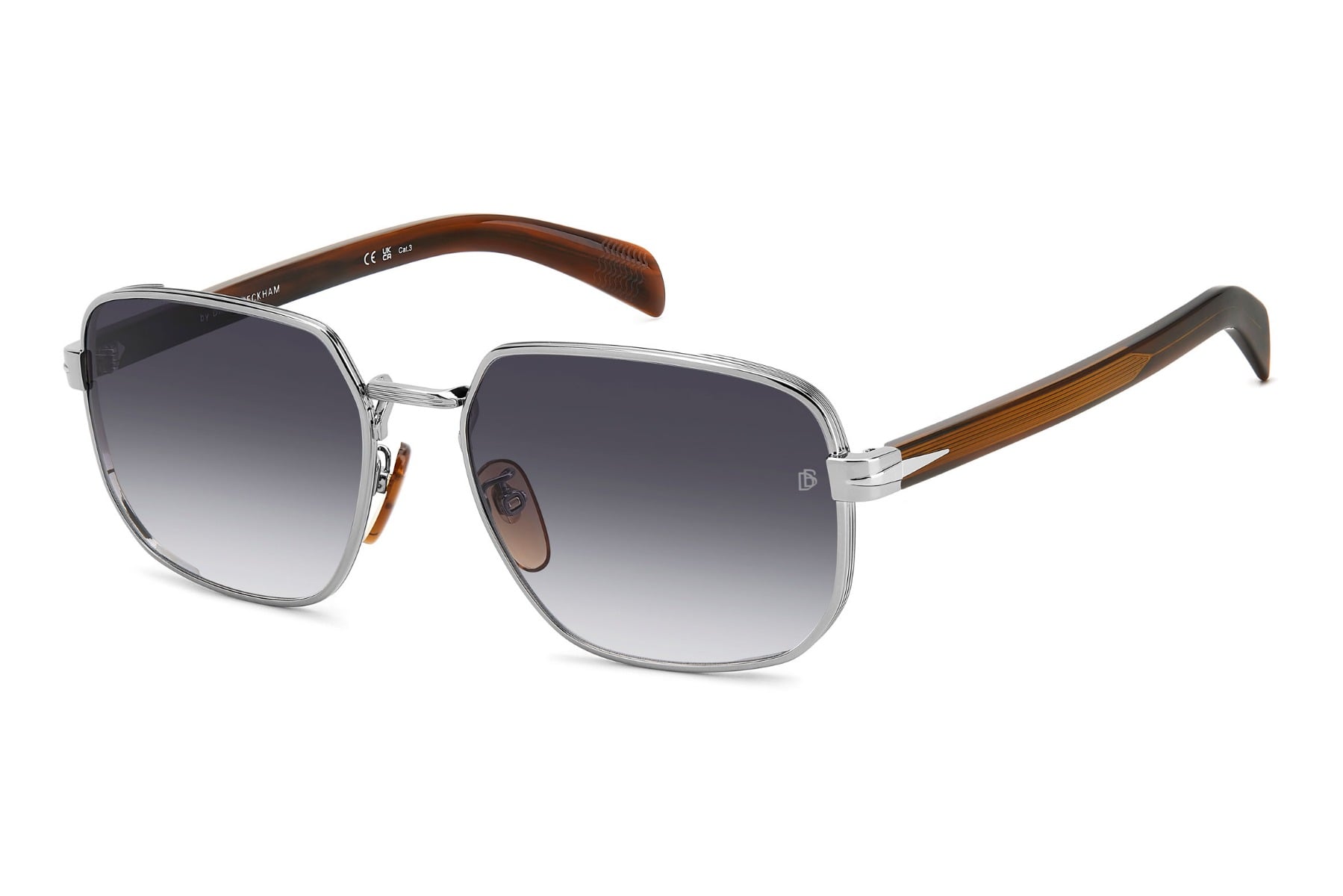 DAVID BECKHAM DB 7121/G/S WIJ9O Sunglass — Gun Metal frame — view 1