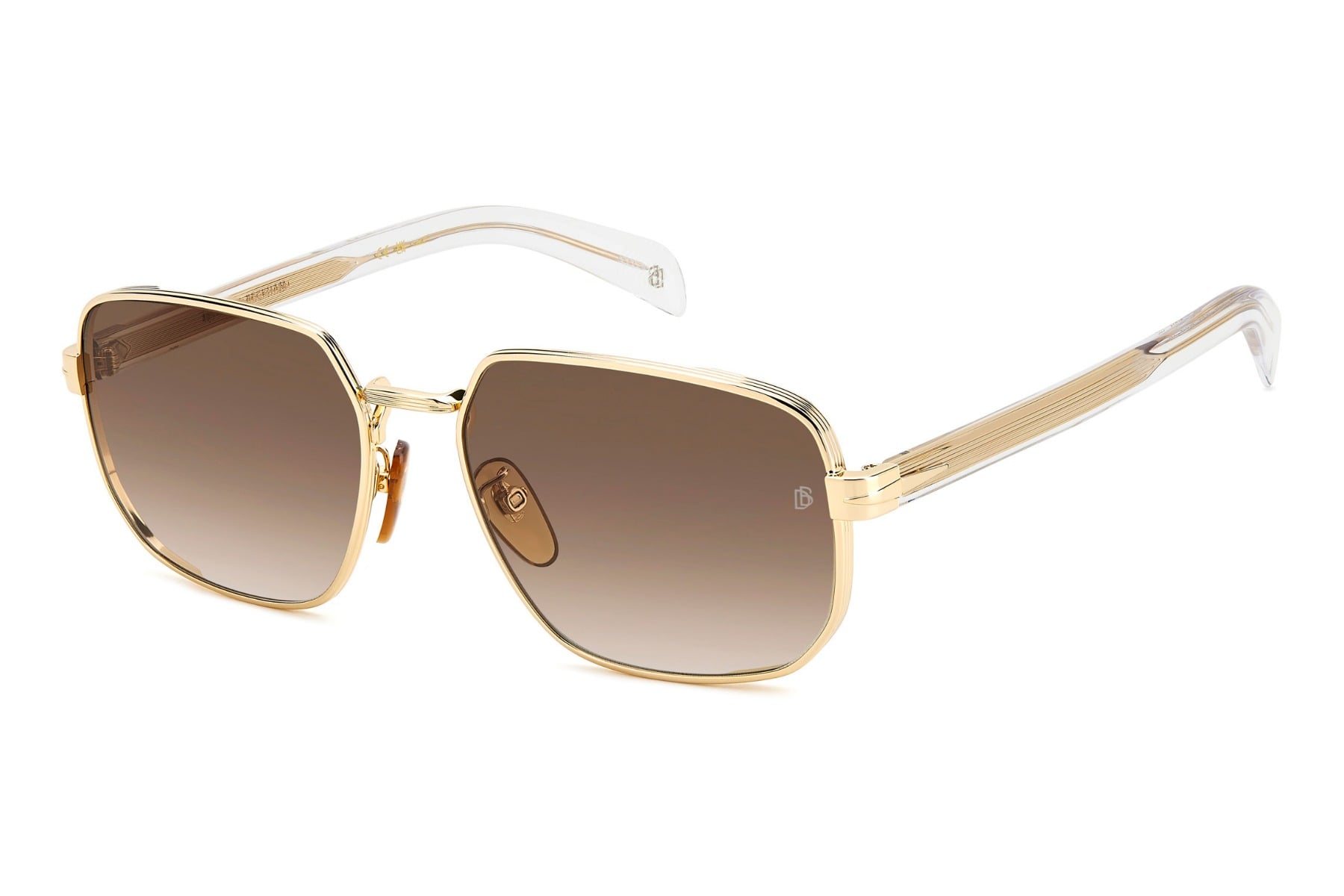 DAVID BECKHAM DB 7121/G/S LOJHA Sunglass — Gold frame — view 1