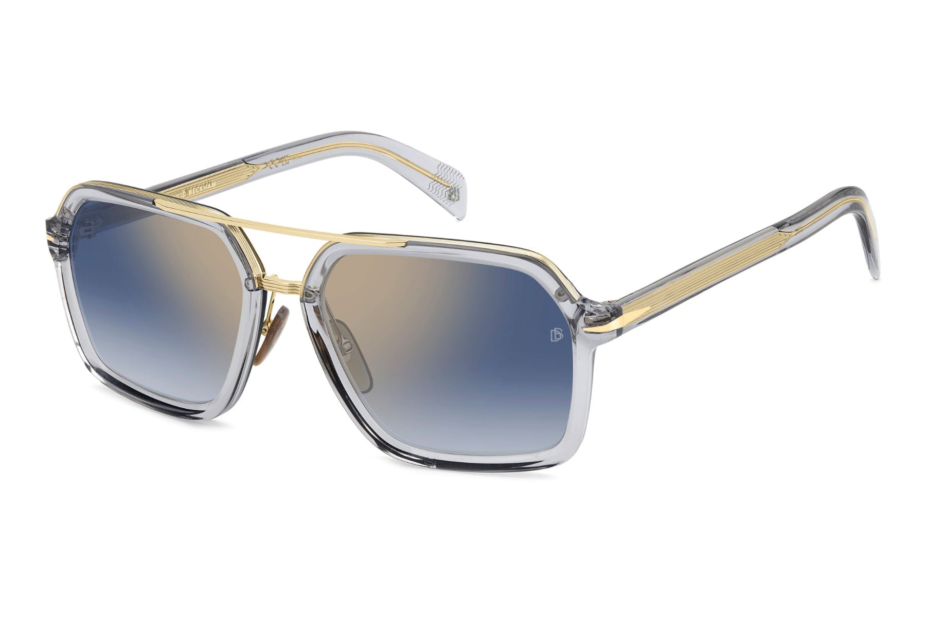 DAVID BECKHAM DB 7128/S FT31V Sunglass — Transparent Grey frame — view 1