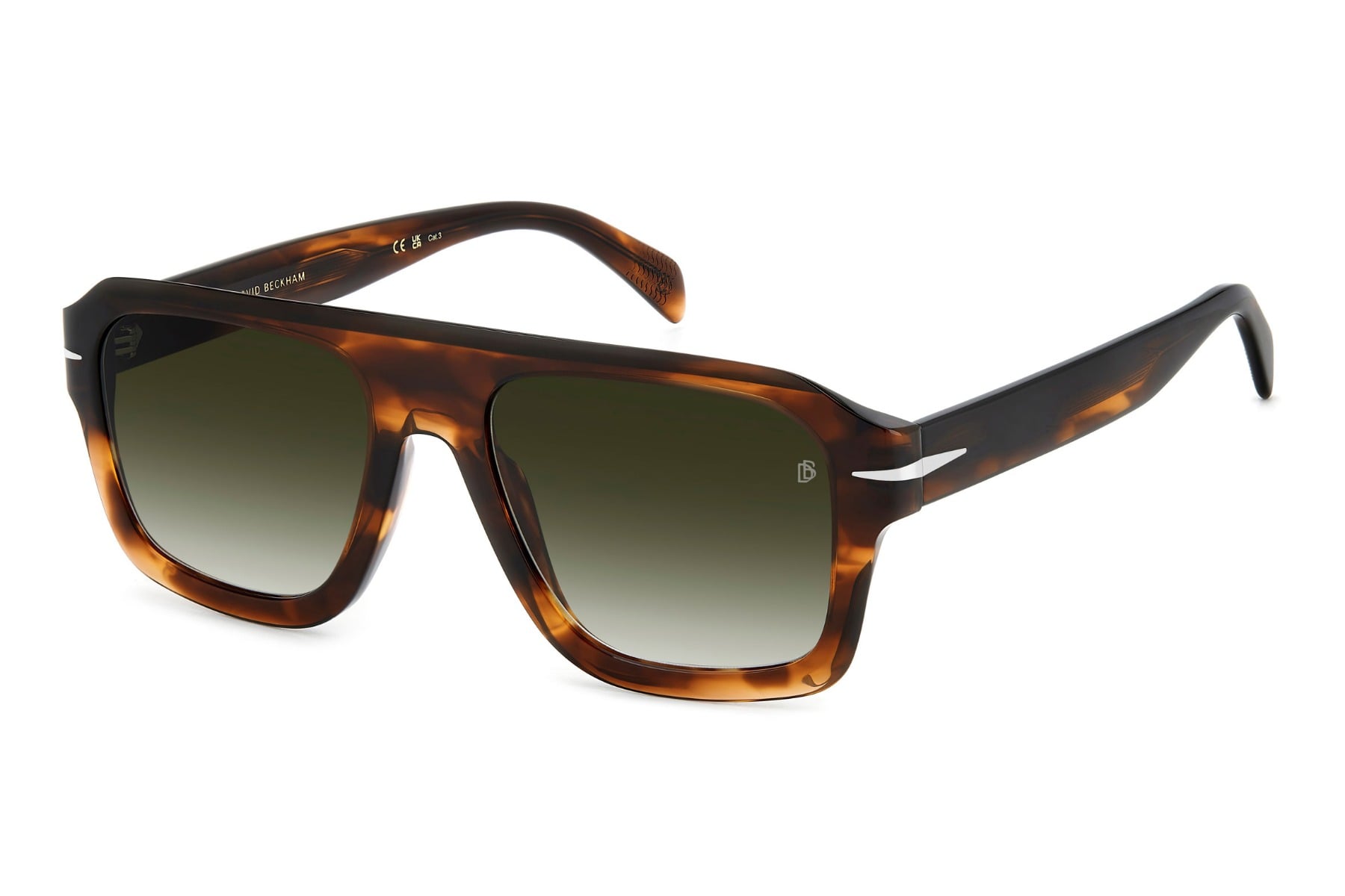 DAVID BECKHAM DB 7127/S EX49K Sunglass — Havana frame — view 1