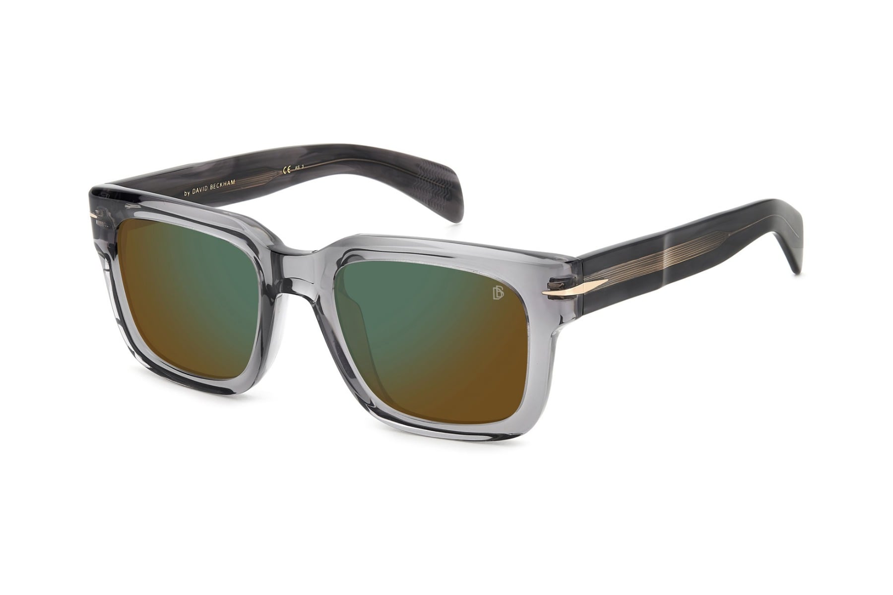 DAVID BECKHAM DB 7100/S KB7 Sunglass — Transparent Grey frame — view 1
