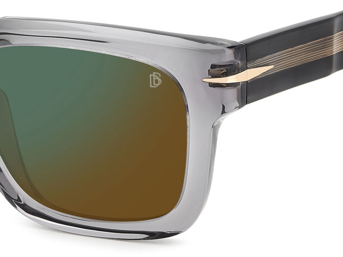 DAVID BECKHAM DB 7100/S KB7 Sunglass — Transparent Grey frame — view 3