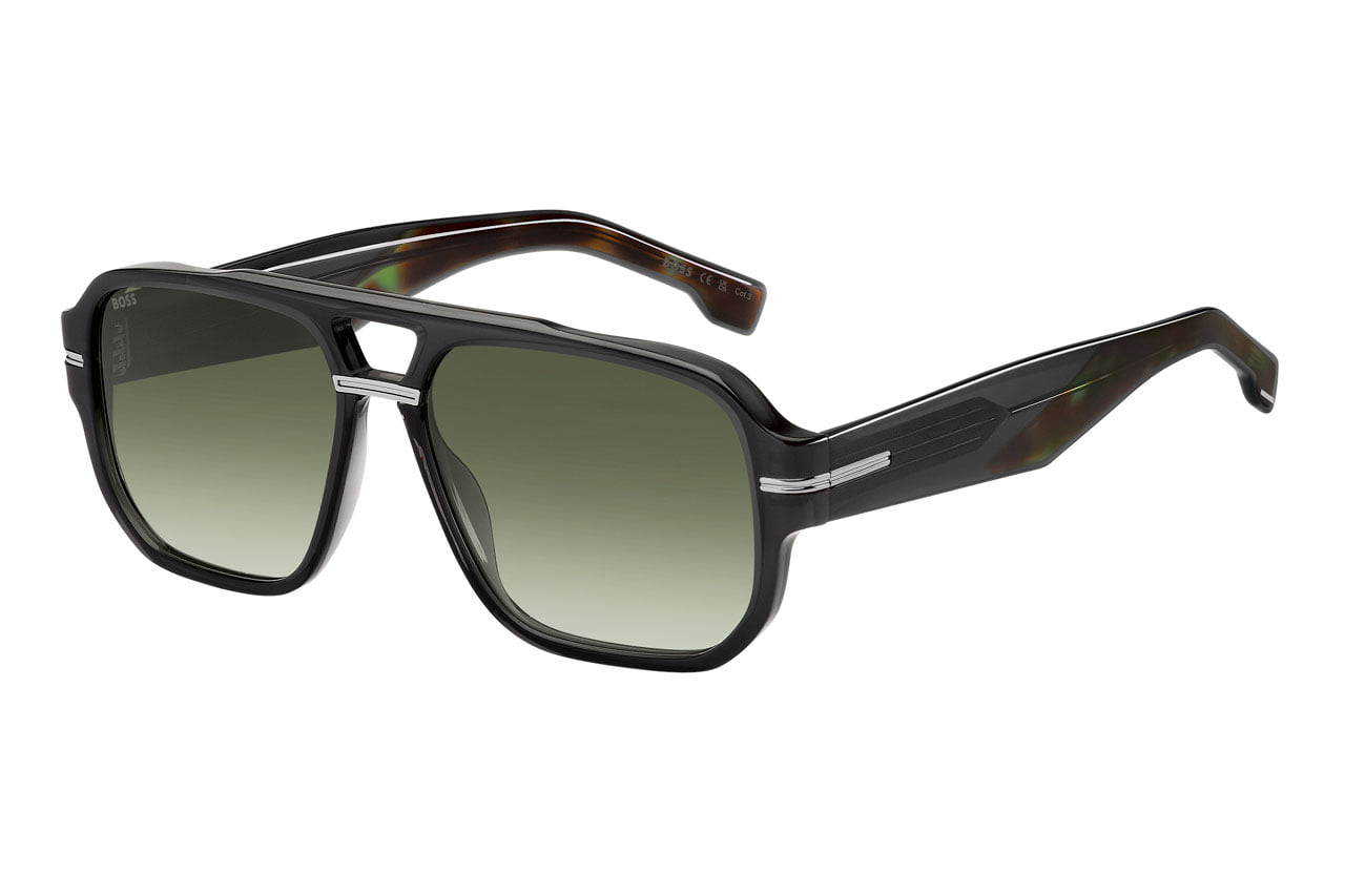 HUGO BOSS BOSS 1718/S KB78Z Sunglass — Transparent Grey frame — view 1