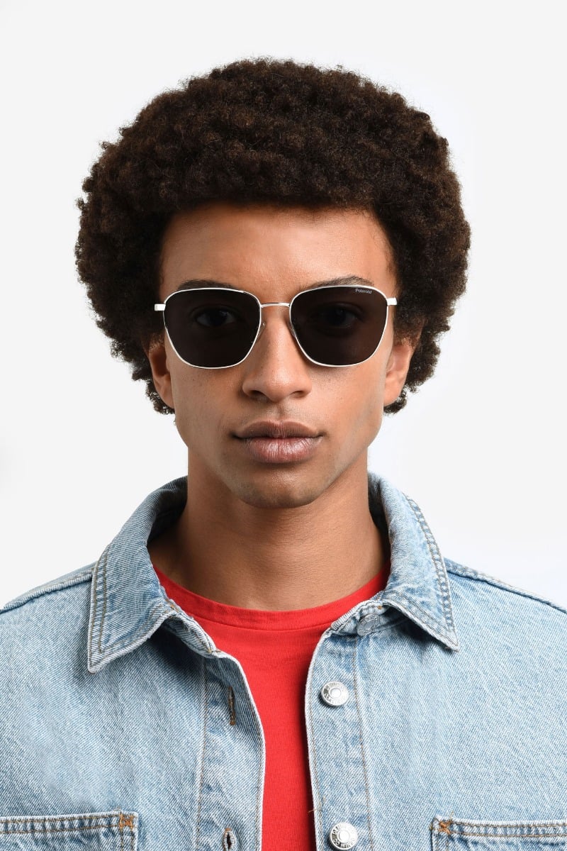 POLAROID PLD 4159/G/S/X 6LBM9 Sunglass — Gun Metal frame — view 4