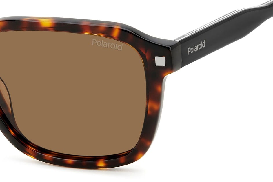 POLAROID PLD 4156/S/X 086SP Sunglass — Havana frame — view 3