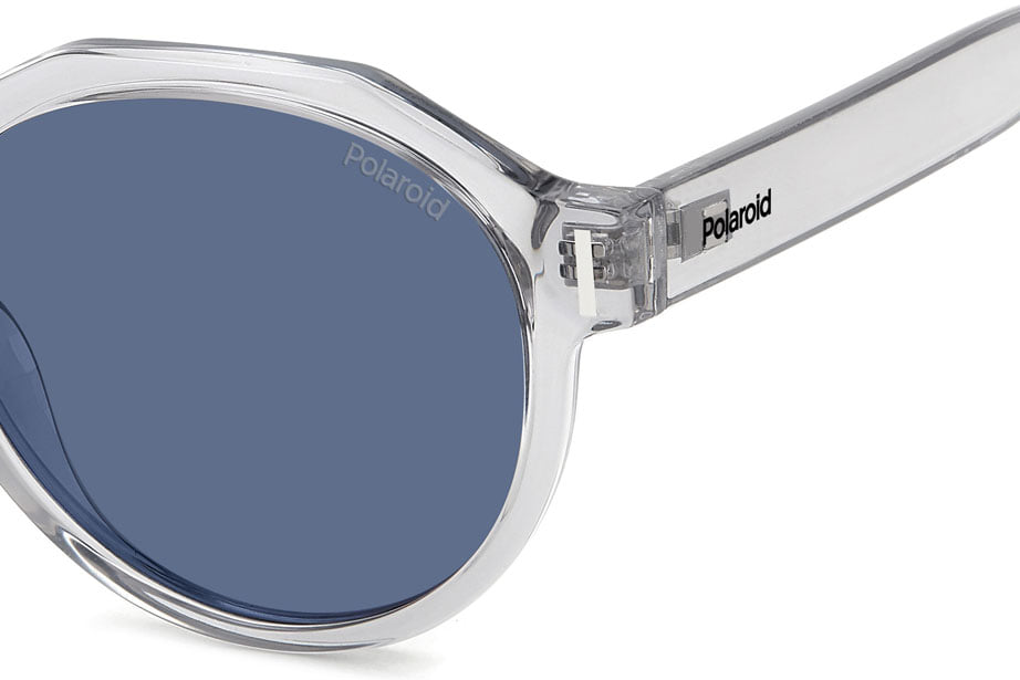 POLAROID PLD 6207/S KB7C3 Sunglass — Transparent Grey frame — view 3
