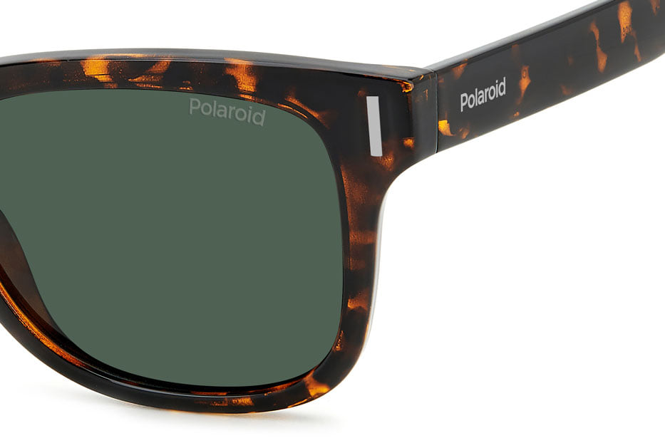 POLAROID PLD 6206/S 086UC Sunglass — Havana frame — view 3