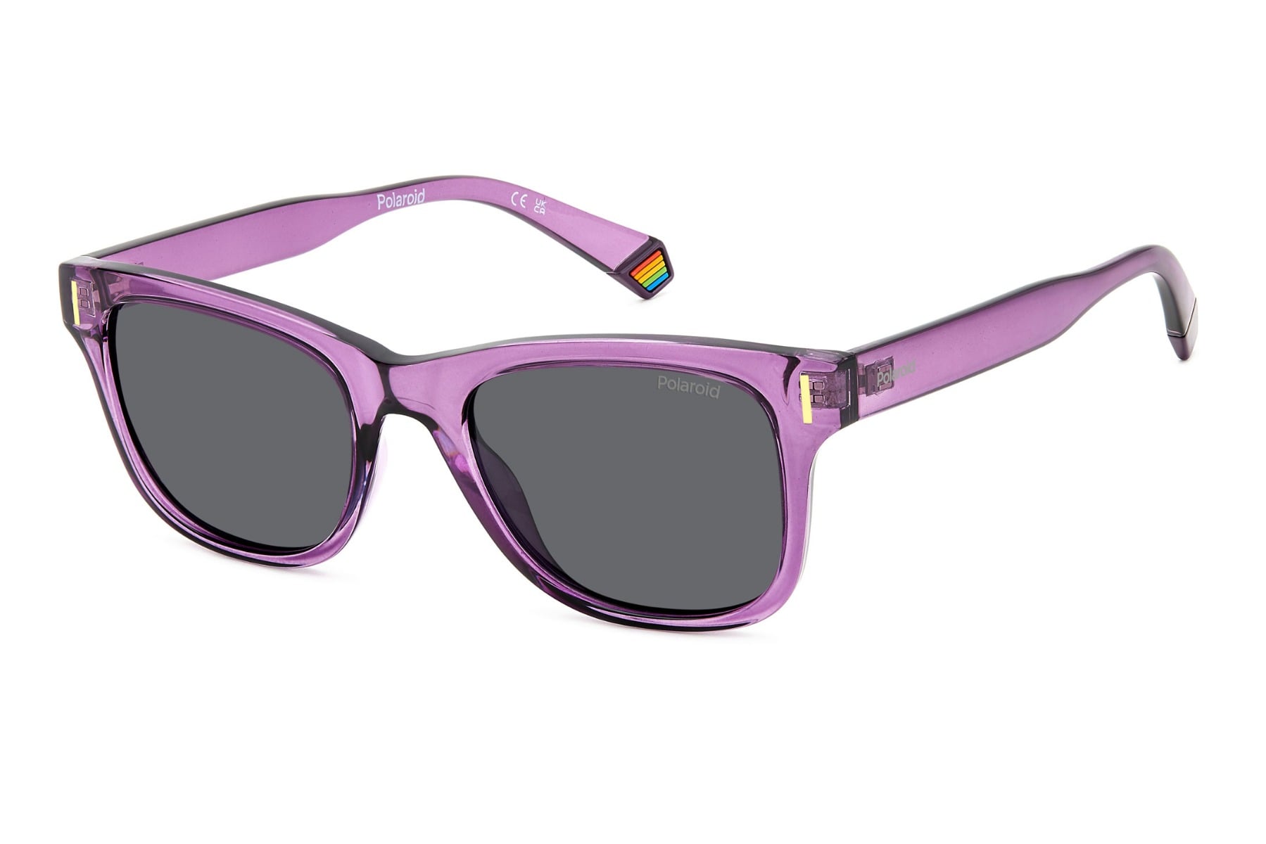 POLAROID PLD 6206/S B3VM9 Sunglass — Transparent Violet frame — view 1