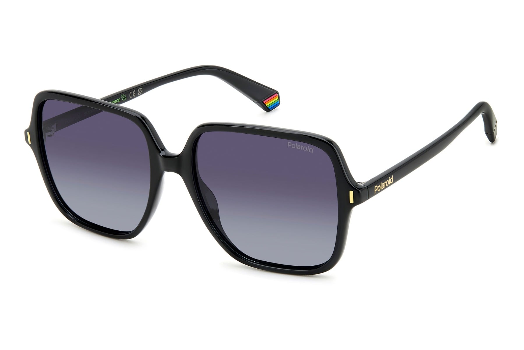POLAROID PLD 6219/S 807WJ Sunglass — Black frame — view 2