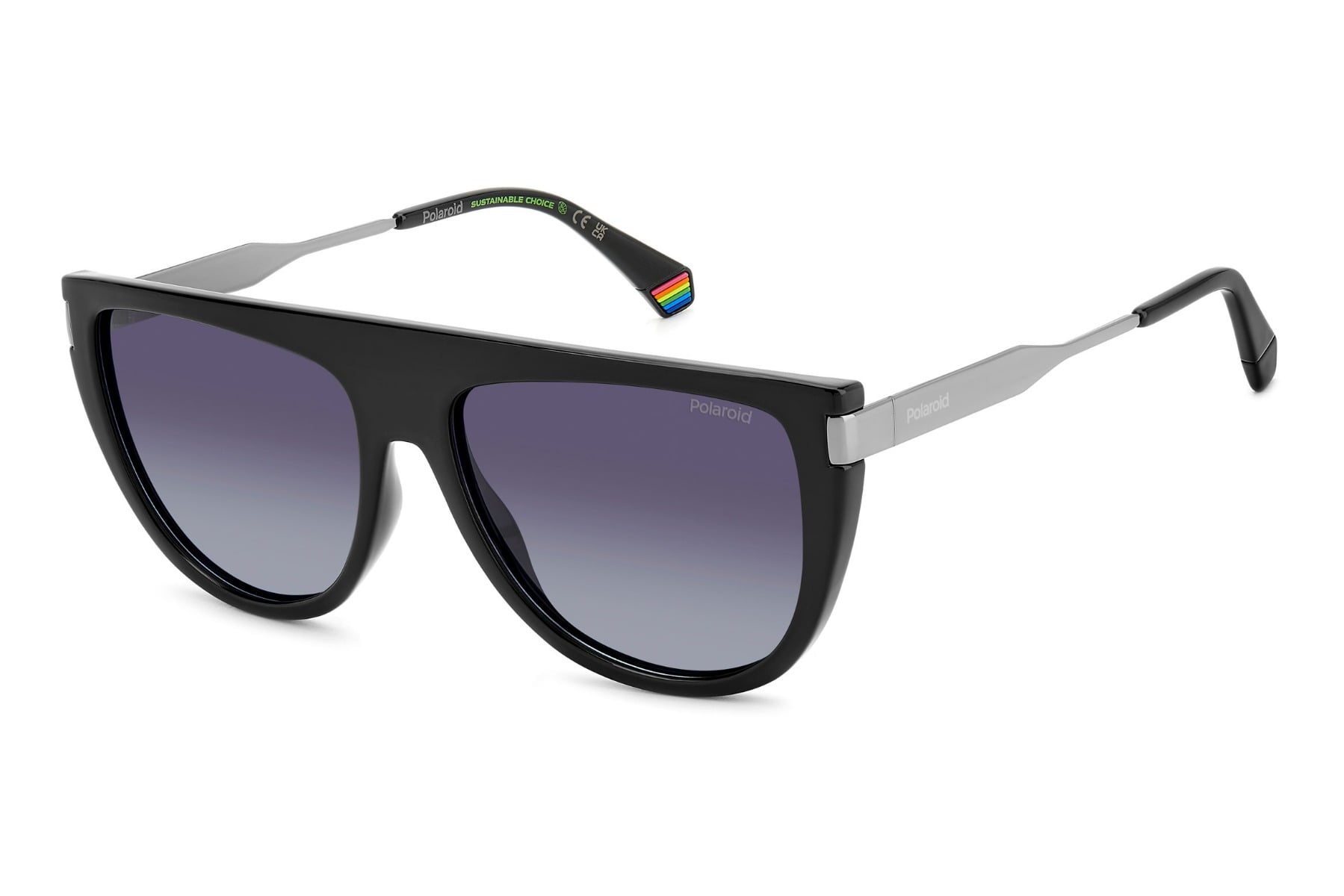 POLAROID PLD 6221/S/X 807WJ Sunglass — Black frame — view 1