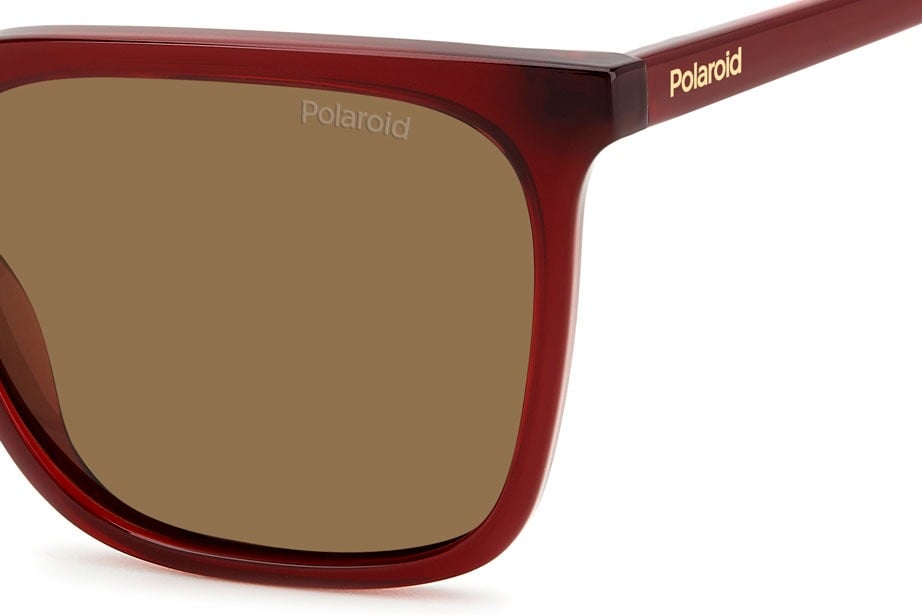 POLAROID PLD 4163/S LHFSP Sunglass — Burgundy frame — view 3
