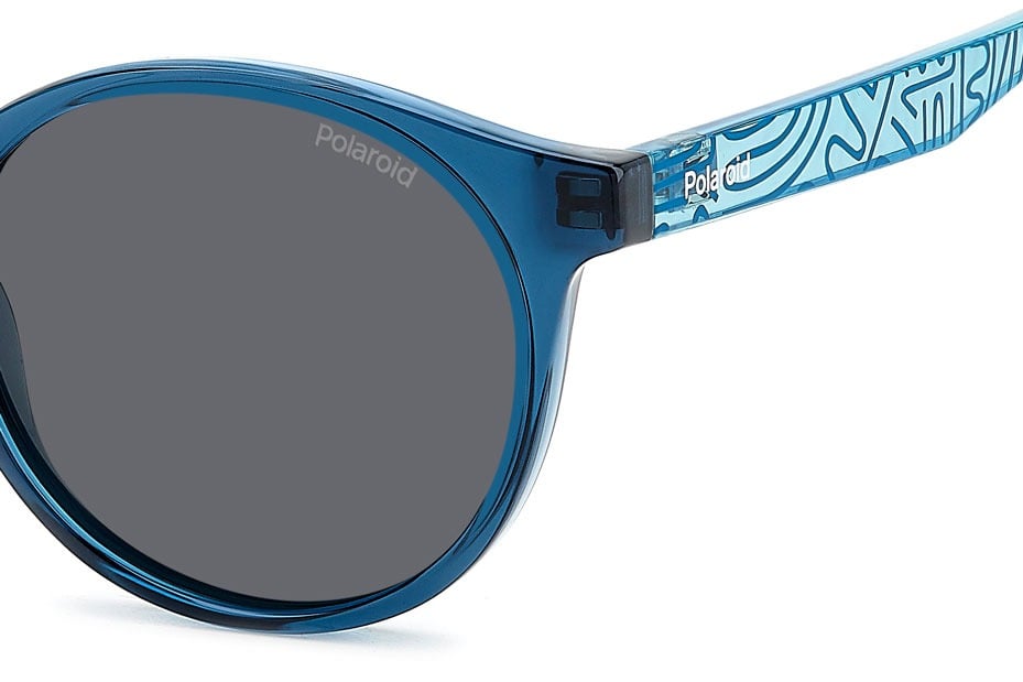 POLAROID PLD 8061/S ZX9M9 Sunglass — Blue frame — view 3