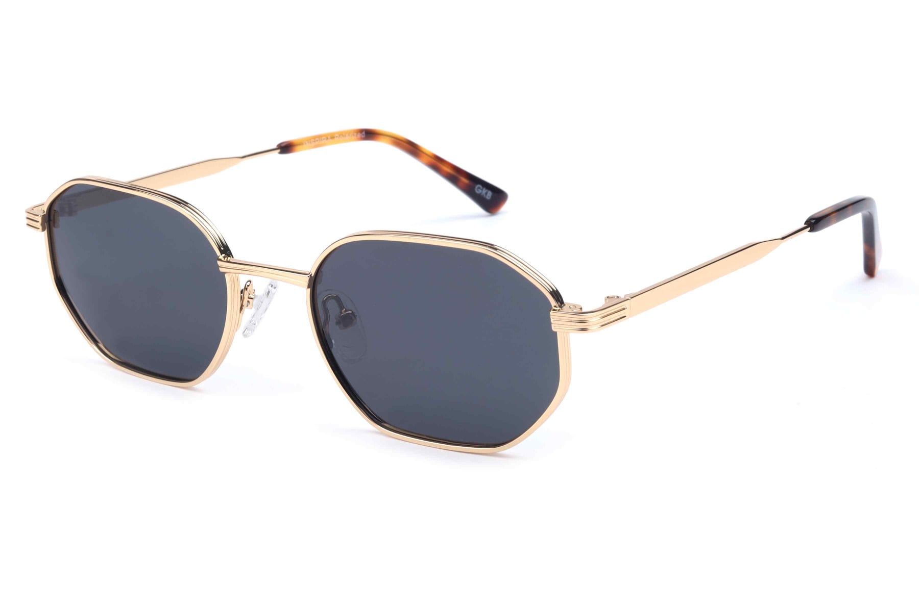 Inspira GS7010 Sunglass Gold Unisex Full Metal Sunglass — Gold frame — view 1