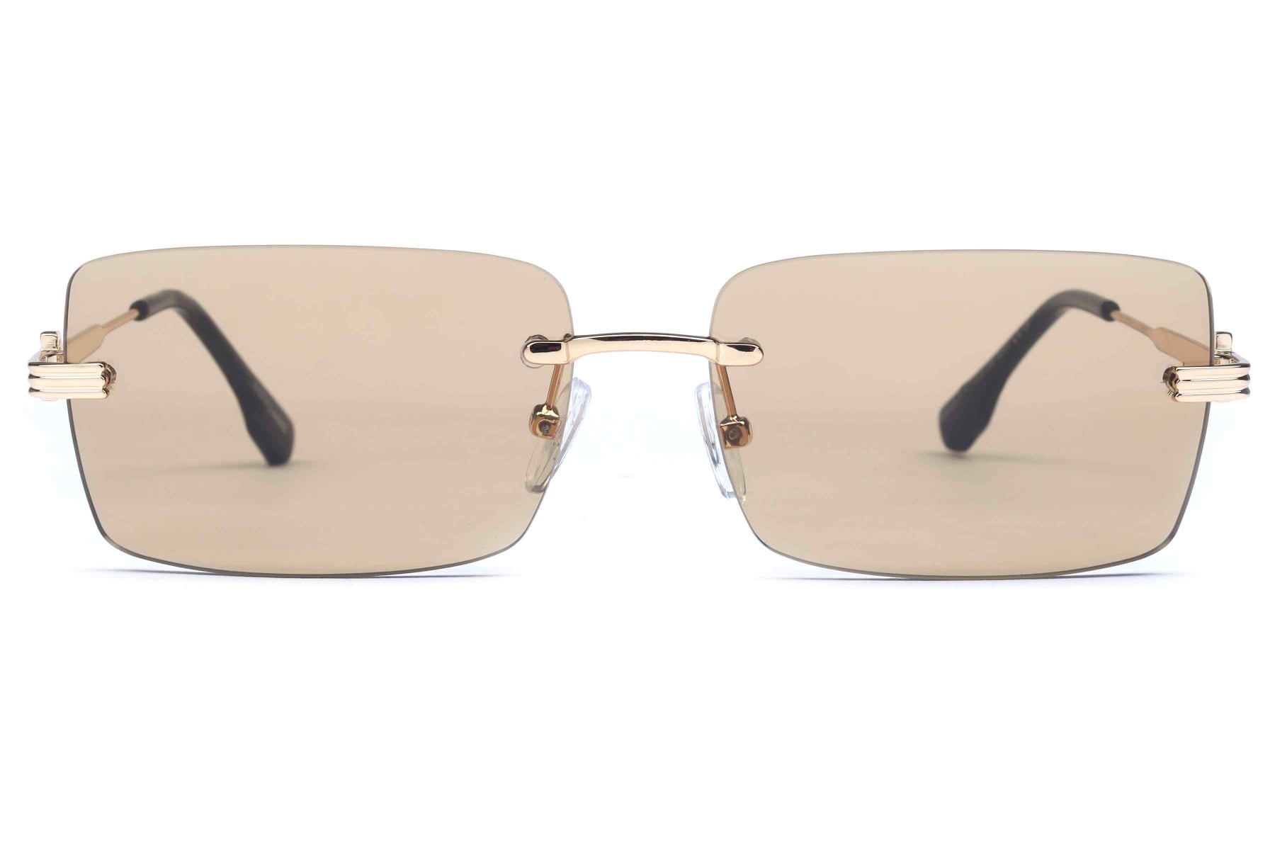 Inspira AK25020 Sunglass Gold Male RimLess Metal — Gold frame