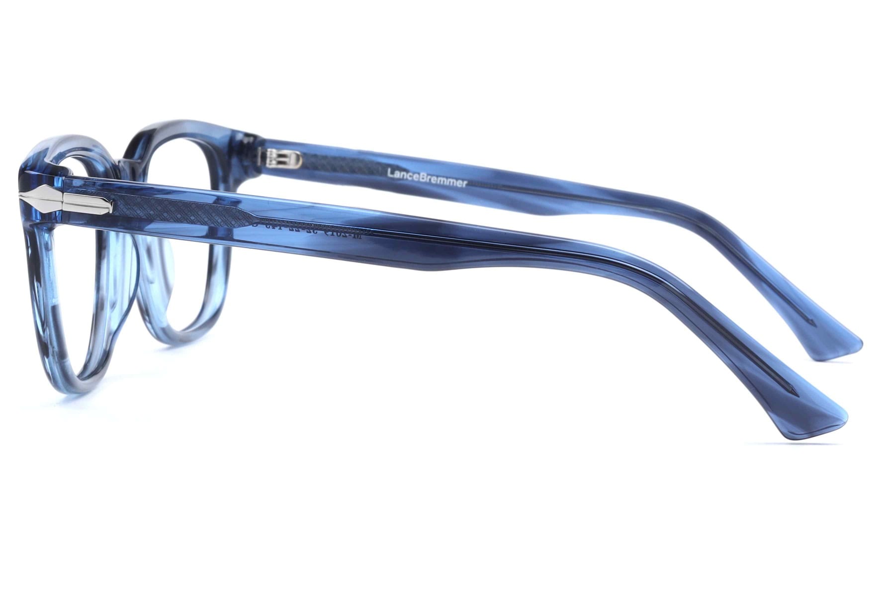 Lancebremmer M-2019 Frame Transparent Blue Male Full Shell Frame — Transparent Blue frame — view 4