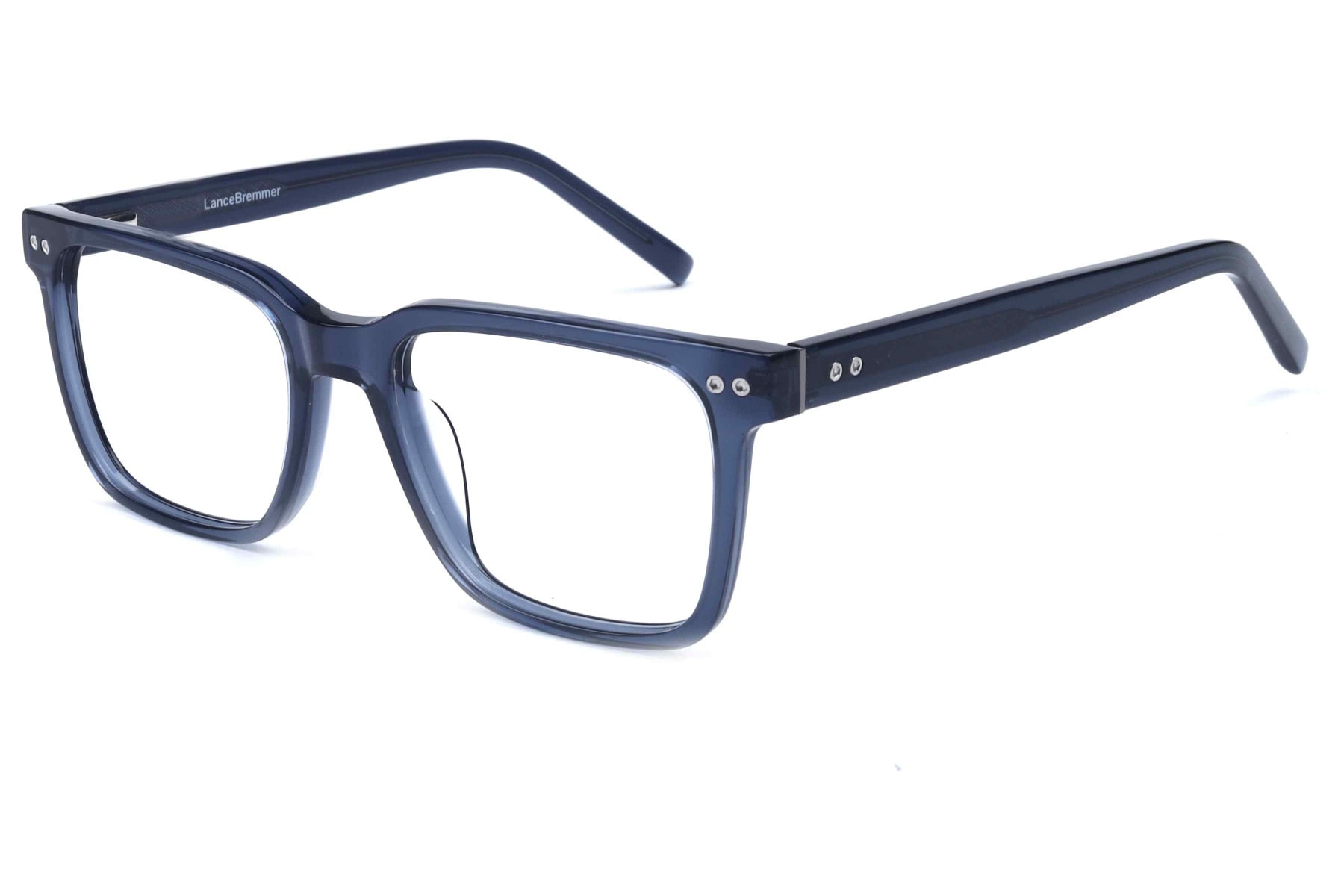 Lancebremmer OLD1982A Frame Transparent Blue Male Full Shell Frame — Transparent Blue frame — view 2