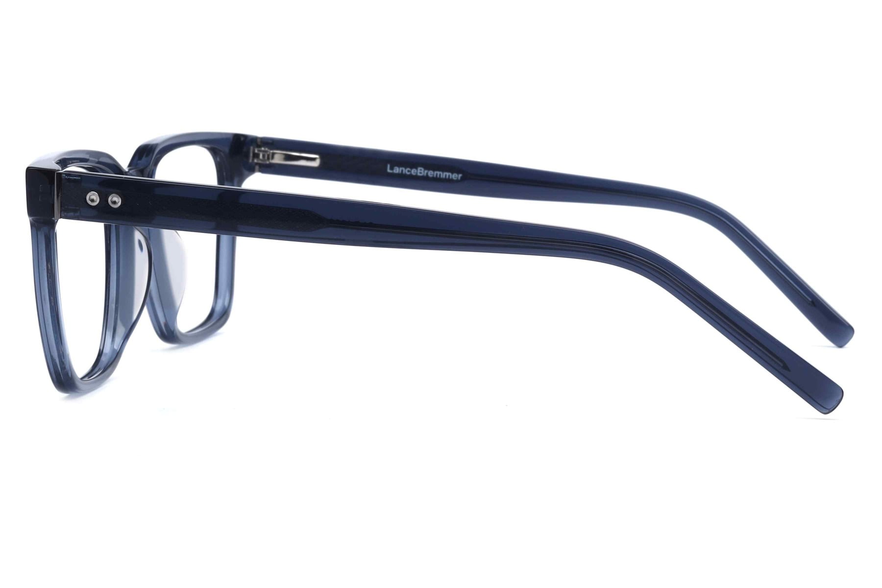 Lancebremmer OLD1982A Frame Transparent Blue Male Full Shell Frame — Transparent Blue frame — view 3