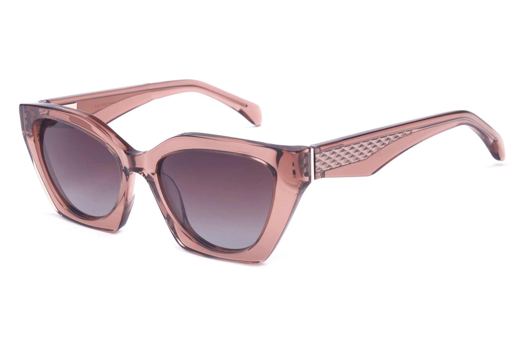 LANCEBREMMER RTA-4908 C4 Sunglass — Transparent Pink frame — view 5