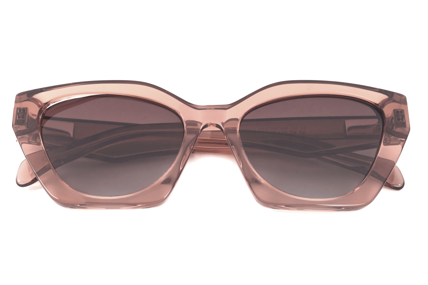 LANCEBREMMER RTA-4908 C4 Sunglass — Transparent Pink frame — view 3