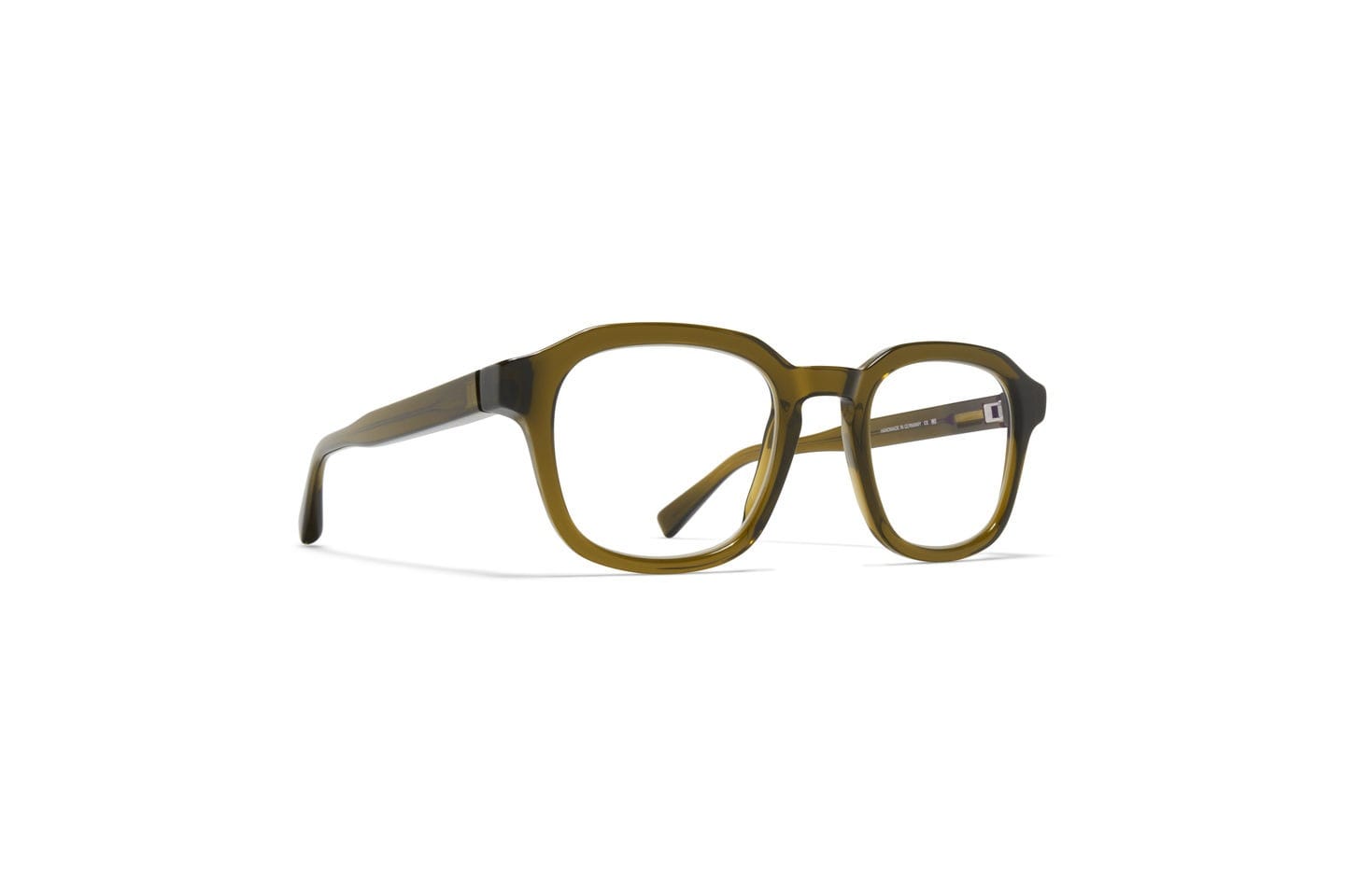 Mykita BADU Frame Transparent Olive Male Full Shell Frame — Transparent Olive frame-2