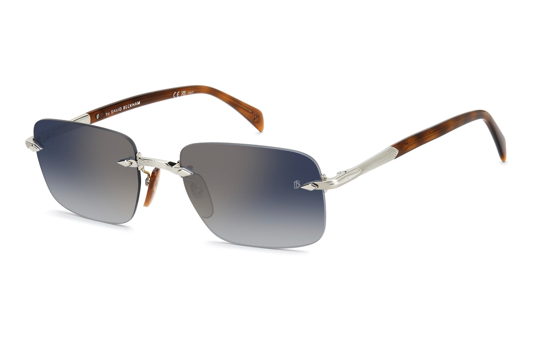 DAVID BECKHAM DB1195/S 8JD Sunglass — Silver frame — view 3