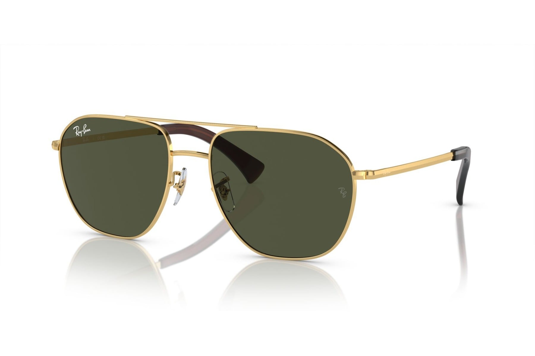 RAYBAN 0RB3723I 001/31 Sunglass — Gold frame — view 1