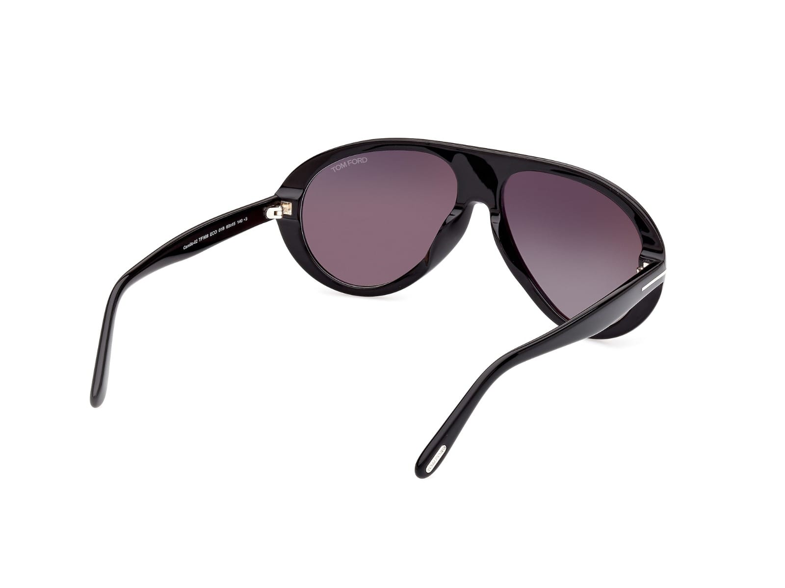 Tomford FT0988 Sunglass Black Unisex Full Shell Sunglass — Black frame — view 2
